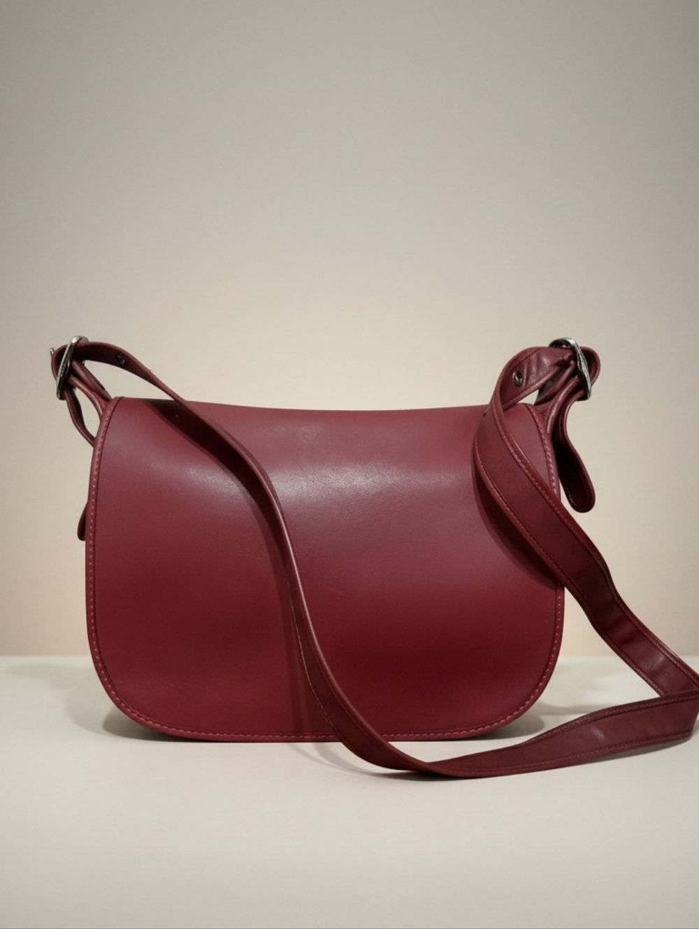 Coach Flap Saddle Bag Leather Limited Edition Gently Loved Zip Closure
